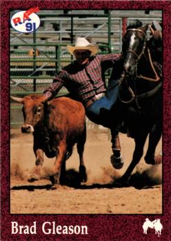 1991 Rodeo America Set B #55 Brad Gleason Front